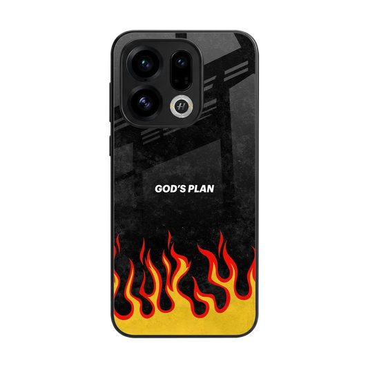 Gods Plan back phone cover | glass case for oppo find x9