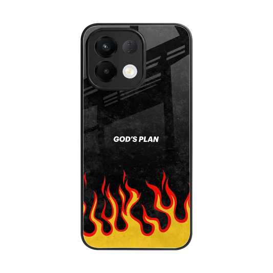 Gods Plan back phone cover | glass case for oppo k13 5g