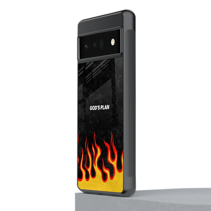 Gods Plan stylish phone case for google pixel 6 pro | glossy glass and slim fit