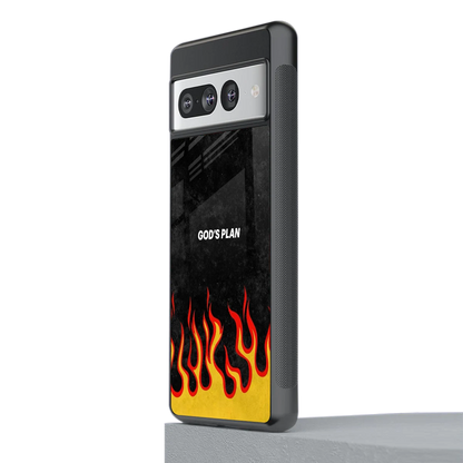 Gods Plan stylish phone case for google pixel 7 pro | glossy glass and slim fit
