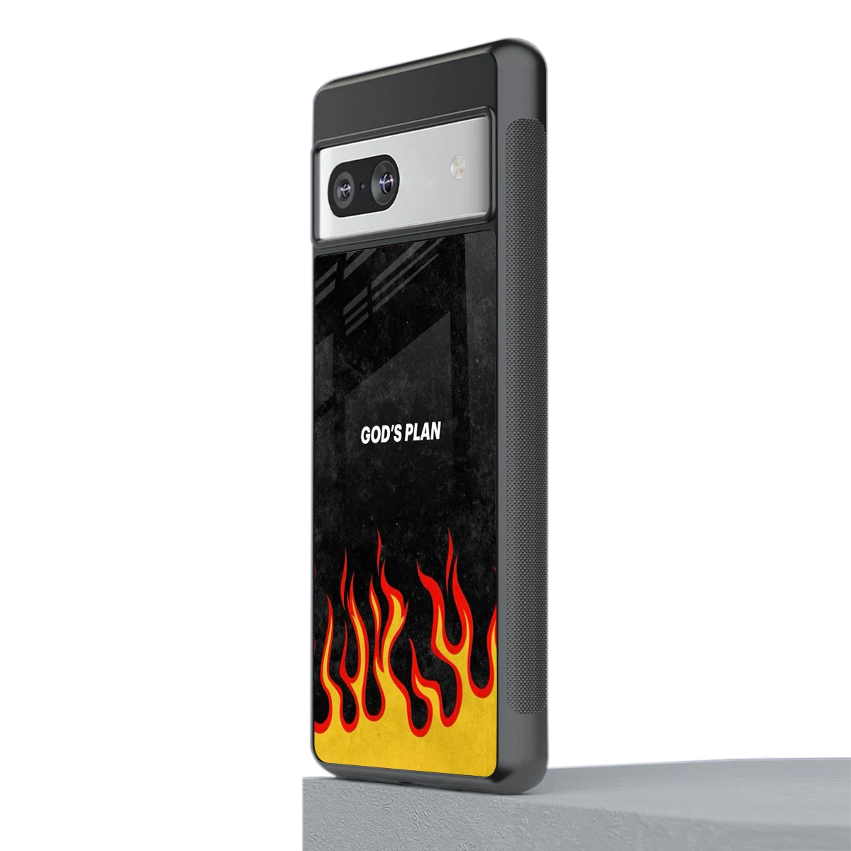 Gods Plan stylish phone case for google pixel 7 | glossy glass and slim fit