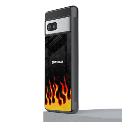 Gods Plan stylish phone case for google pixel 7 | glossy glass and slim fit