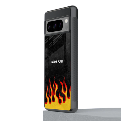 Gods Plan stylish phone case for google pixel 8 pro | glossy glass and slim fit