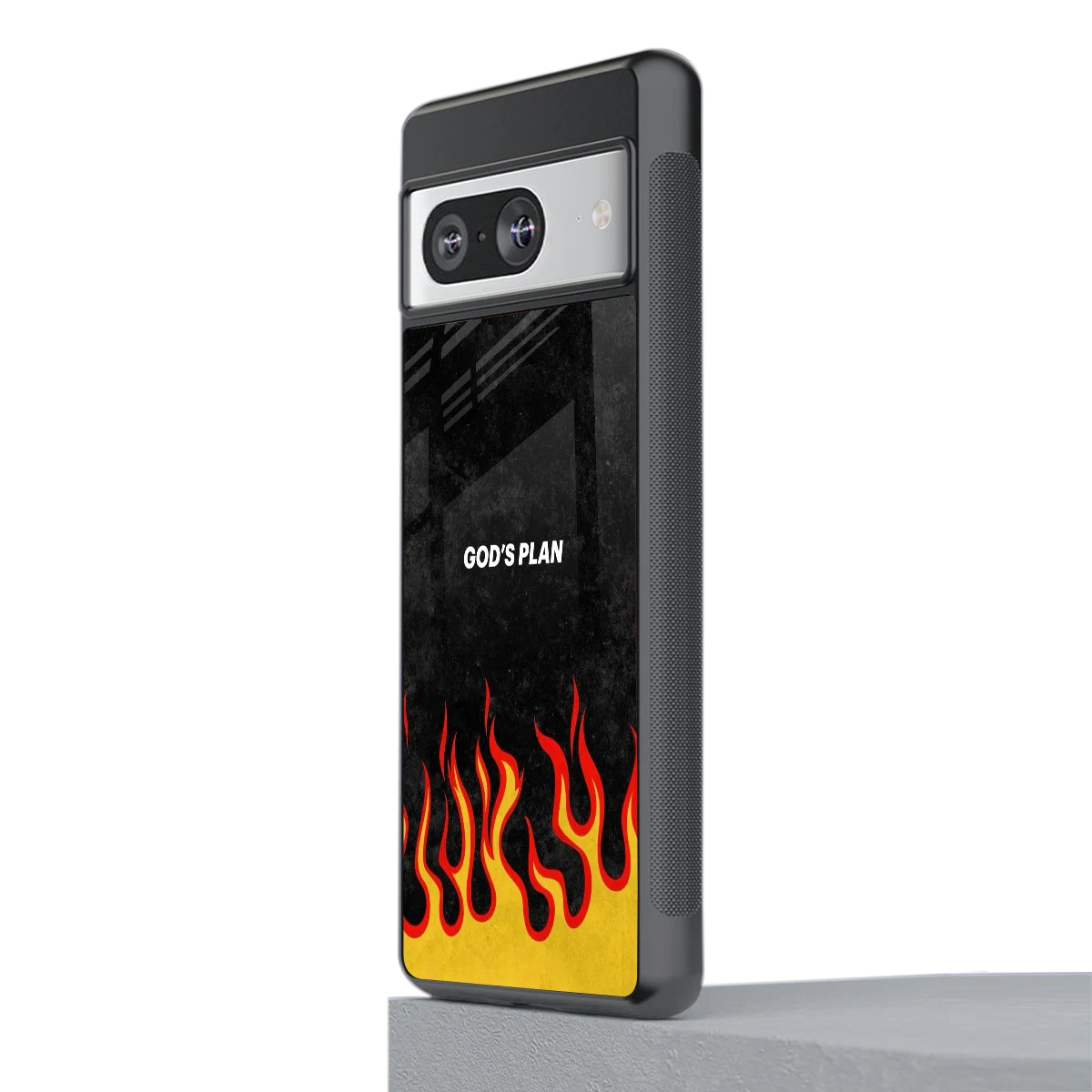 Gods Plan stylish phone case for google pixel 8 | glossy glass and slim fit