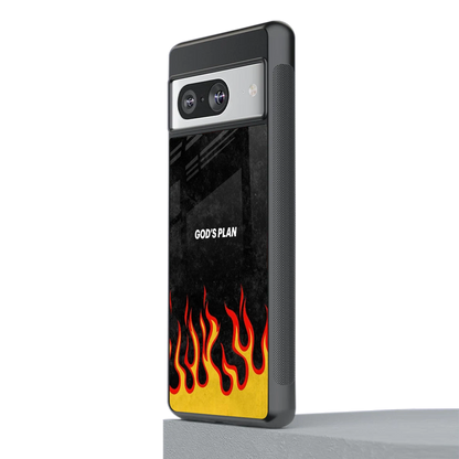 Gods Plan stylish phone case for google pixel 8 | glossy glass and slim fit