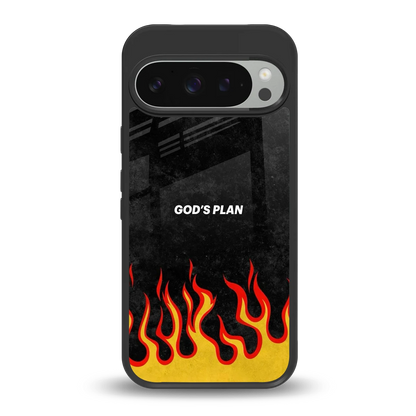 Gods Plan back phone cover | glass case for google pixel 9 pro