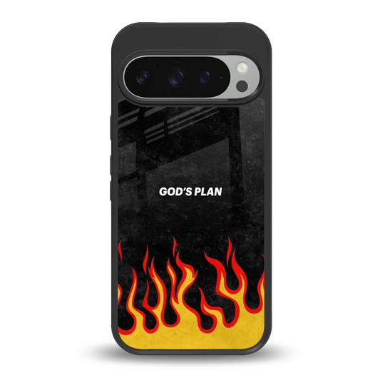 Gods Plan back phone cover | glass case for google pixel 9 pro
