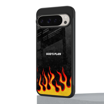 Gods Plan google pixel 9 pro mobile cover | shockproof glass phone case