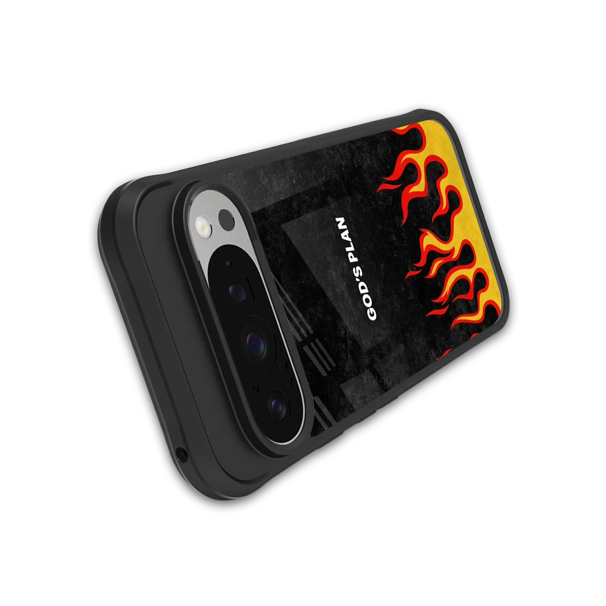 Gods Plan stylish phone case for google pixel 9 pro | glossy glass and slim fit