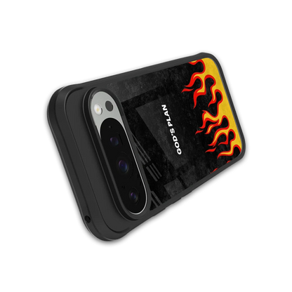 Gods Plan stylish phone case for google pixel 9 pro | glossy glass and slim fit