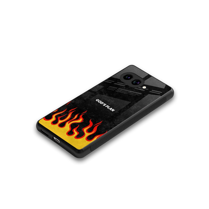 Gods Plan stylish phone case for google pixel 10a | glossy glass and slim fit