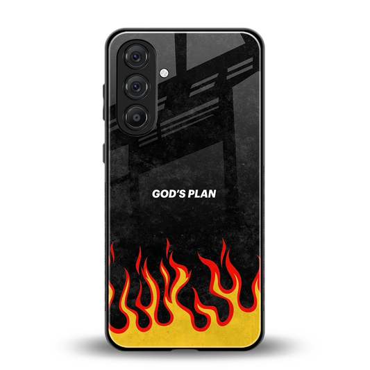 Gods Plan back phone cover | glass case for samsung galaxy a17 5g