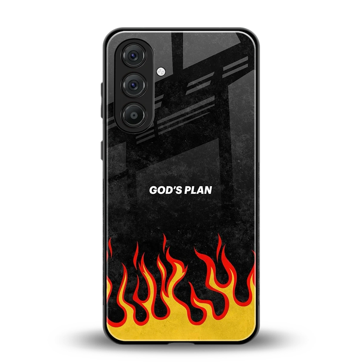 Gods Plan back phone cover | glass case for samsung galaxy a55 5g