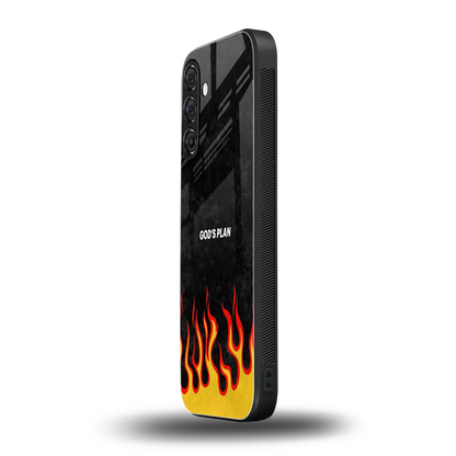 Gods Plan samsung galaxy a55 5g mobile cover | shockproof glass phone case