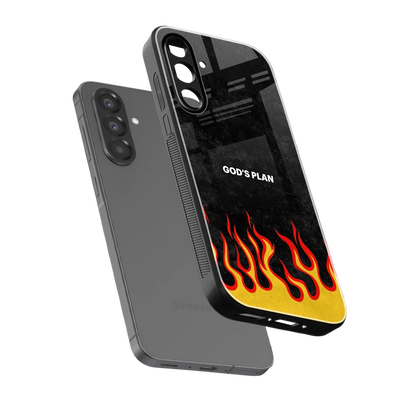 Gods Plan sleek samsung galaxy a17 5g cover with tempered glass back and TPU edges