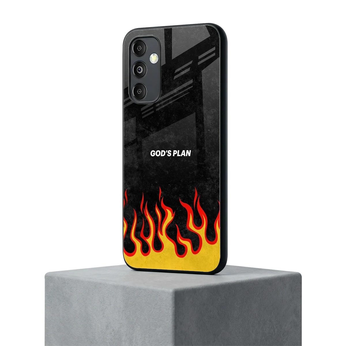 Gods Plan samsung galaxy m14 5g mobile cover | shockproof glass phone case