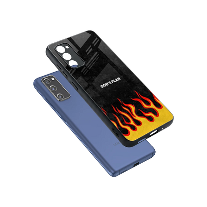 Gods Plan sleek samsung galaxy s20 fe cover with tempered glass back and TPU edges