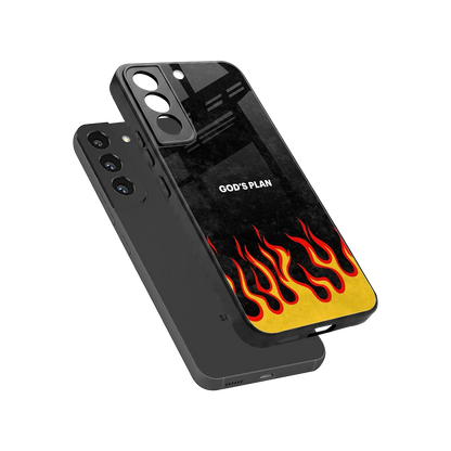Gods Plan sleek samsung galaxy s22 cover with tempered glass back and TPU edges