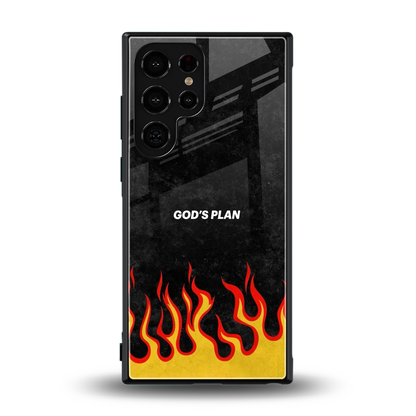 Gods Plan back phone cover | glass case for samsung galaxy s23 ultra