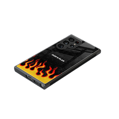 Gods Plan stylish phone case for samsung galaxy s24 ultra | glossy glass and slim fit