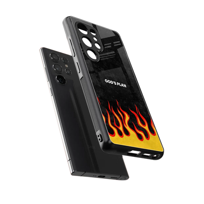 Gods Plan sleek samsung galaxy s26 ultra cover with tempered glass back and TPU edges