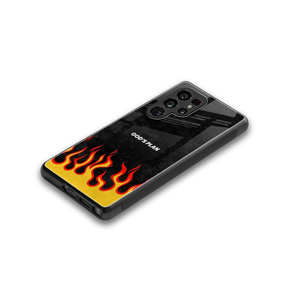 Gods Plan stylish phone case for samsung galaxy s25 ultra | glossy glass and slim fit