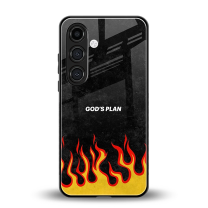 Gods Plan back phone cover | glass case for samsung galaxy s24 fe