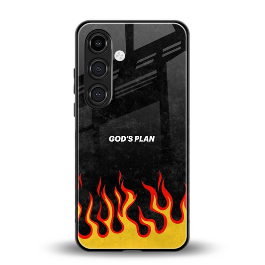 Gods Plan back phone cover | glass case for samsung galaxy s24 fe