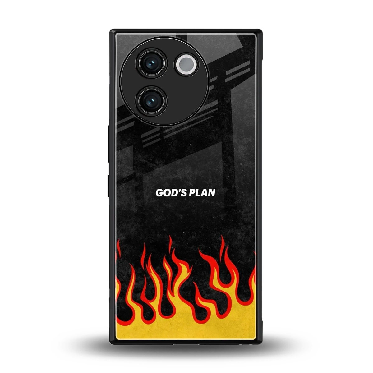 Gods Plan back phone cover | glass case for vivo v30e