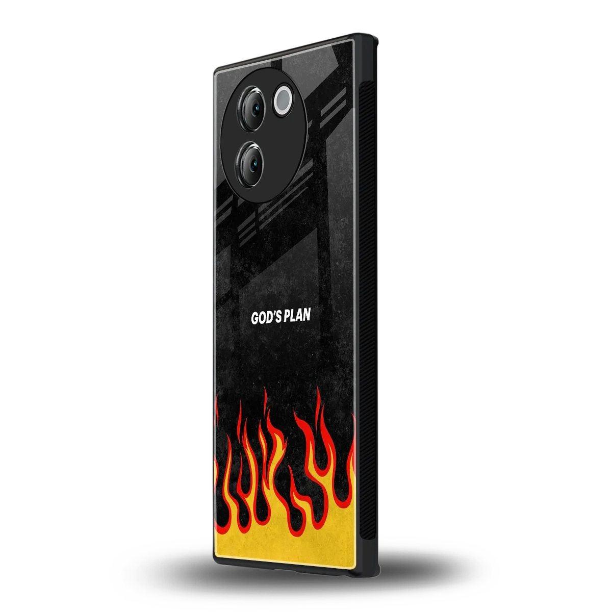 Gods Plan vivo v30e mobile cover | shockproof glass phone case