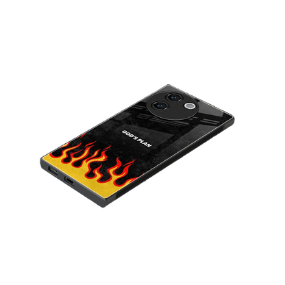 Gods Plan stylish phone case for vivo v30e | glossy glass and slim fit