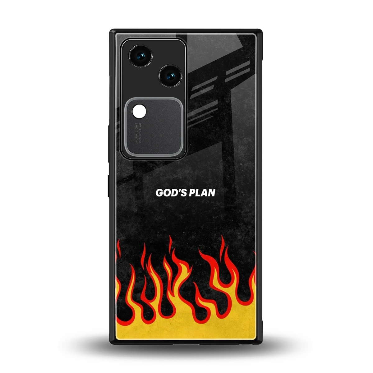 Gods Plan back phone cover | glass case for vivo v30