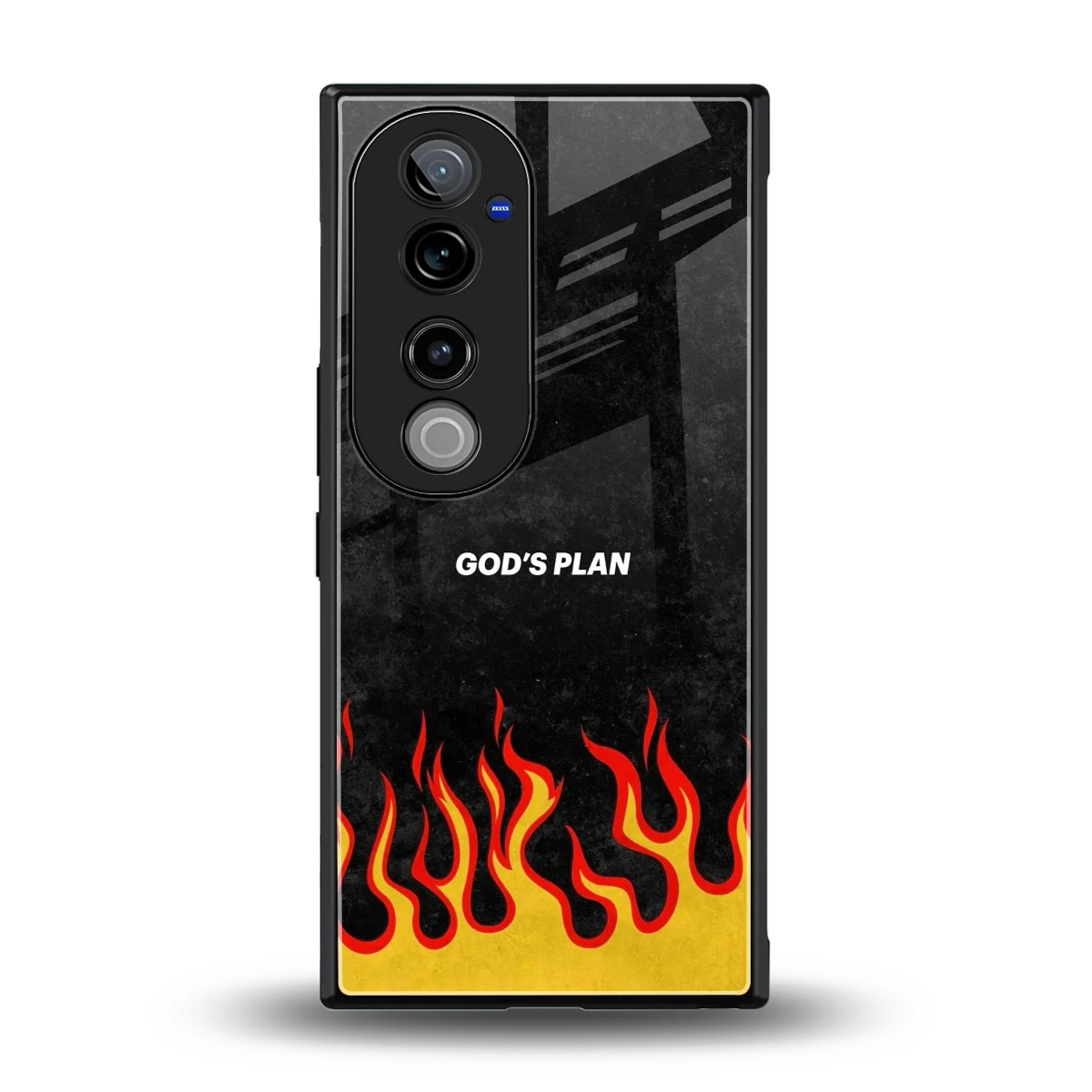 Gods Plan back phone cover | glass case for vivo v40 pro