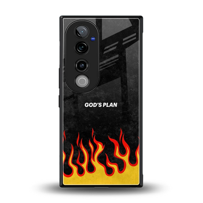Gods Plan back phone cover | glass case for vivo v40 pro
