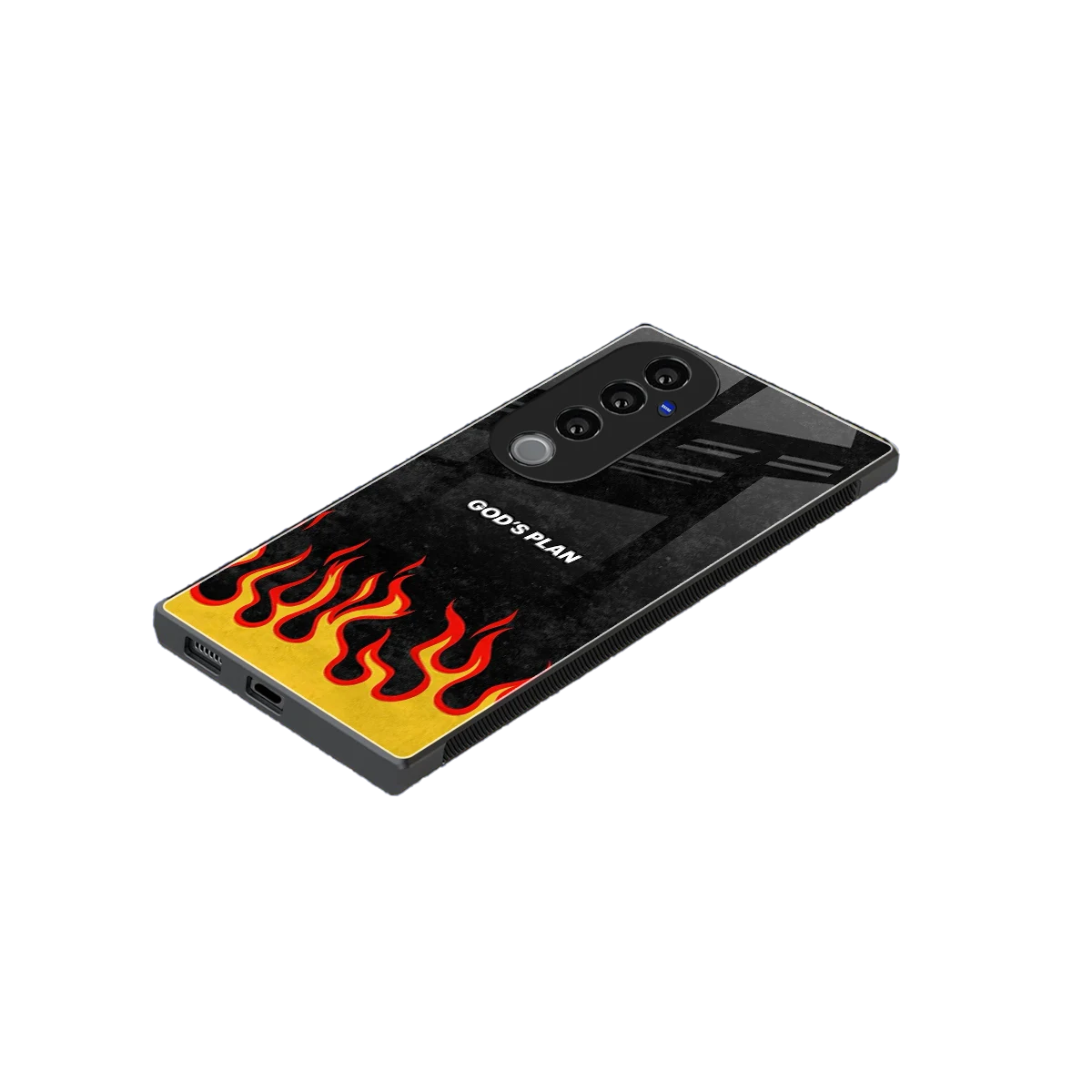 Gods Plan stylish phone case for vivo v40 pro | glossy glass and slim fit