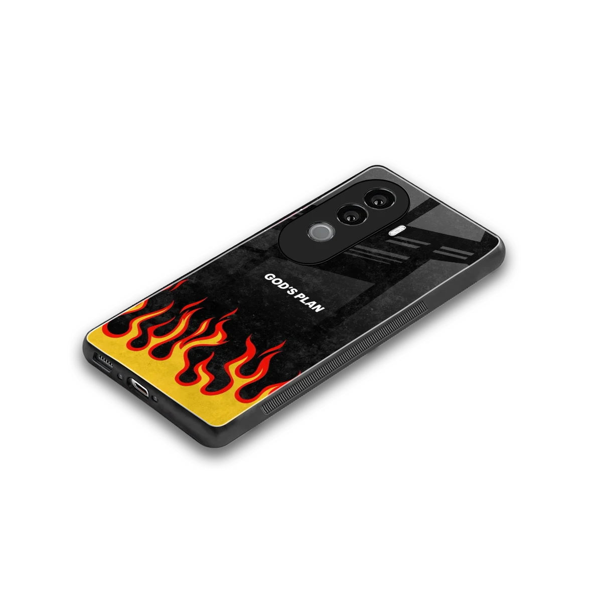 Gods Plan stylish phone case for vivo v40e | glossy glass and slim fit