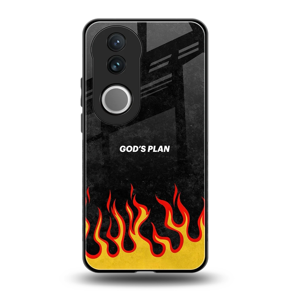 Gods Plan back phone cover | glass case for vivo v50