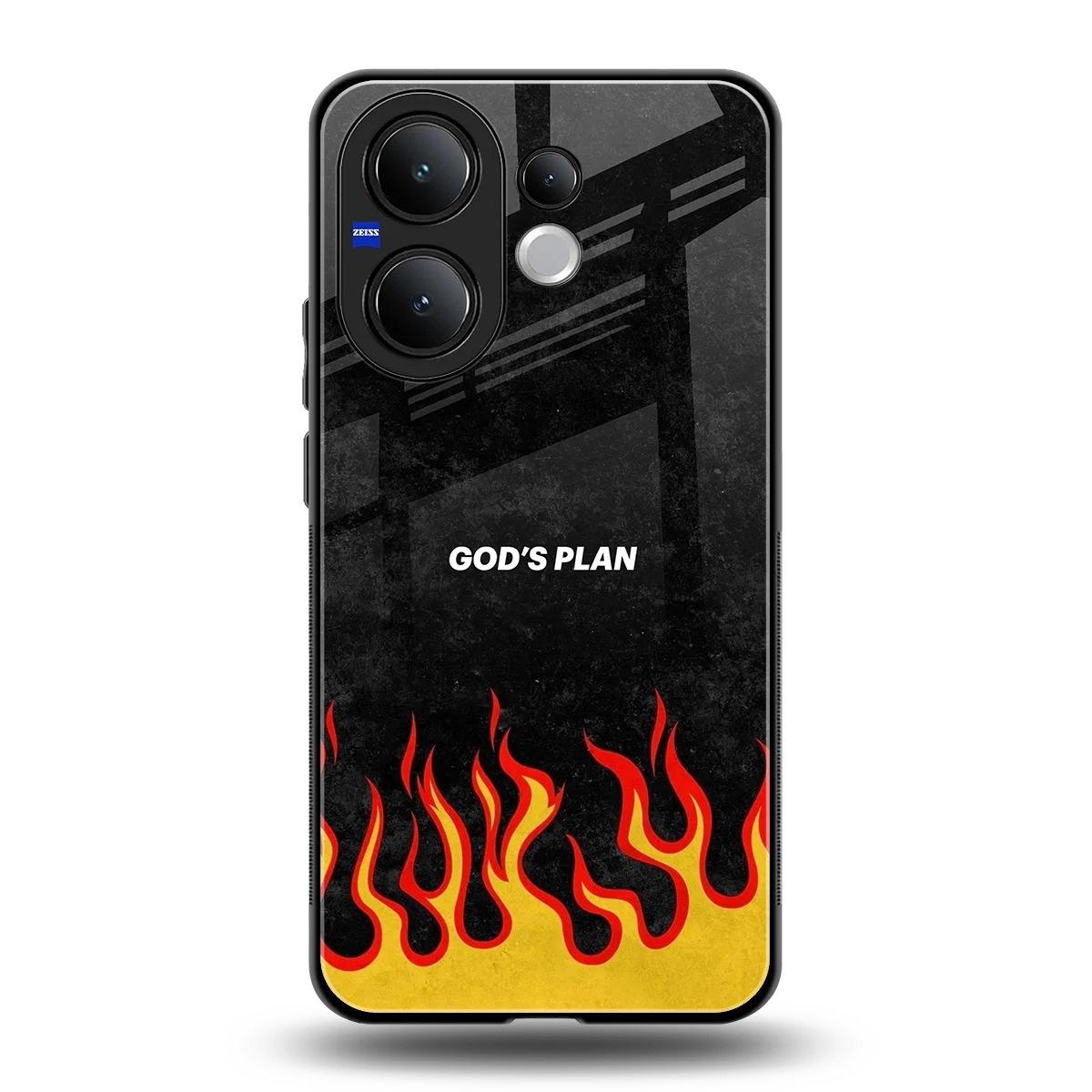 Gods Plan back phone cover | glass case for vivo v60