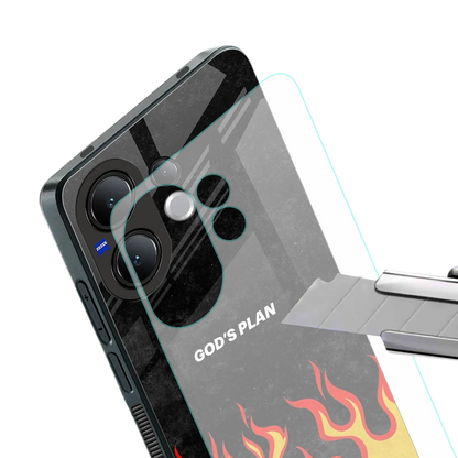 Gods Plan stylish phone case for vivo v60 | glossy glass and slim fit