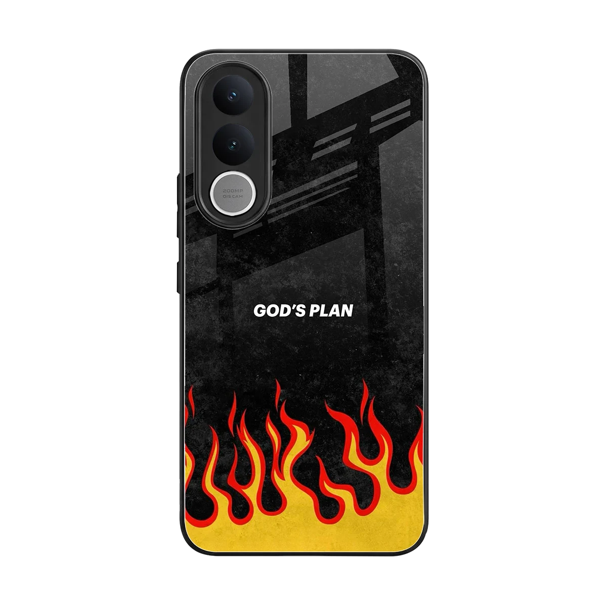 Gods Plan back phone cover | glass case for vivo v70 fe