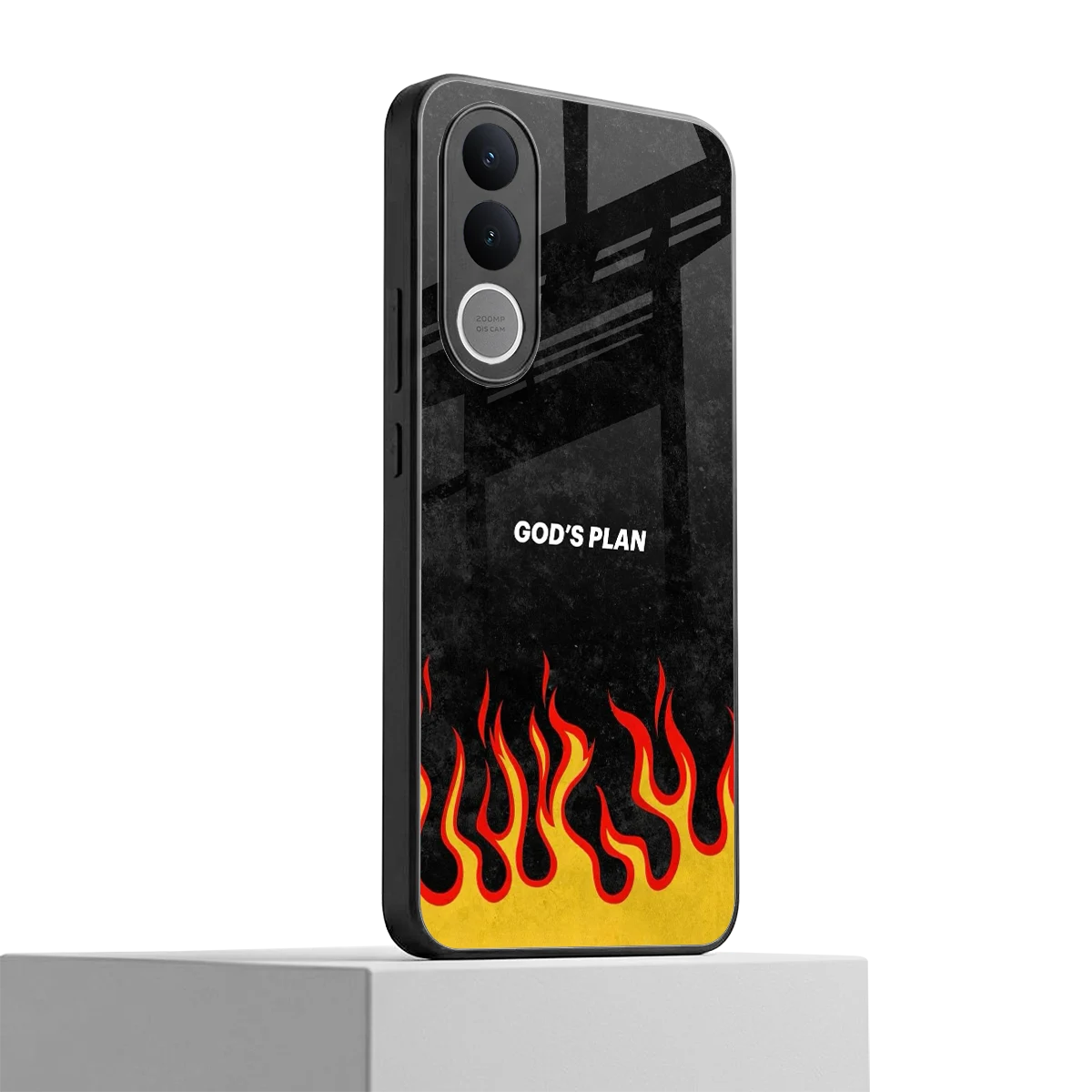 Gods Plan vivo v70 fe mobile cover | shockproof glass phone case
