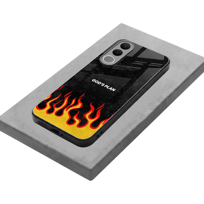 Gods Plan stylish phone case for vivo v70 fe | glossy glass and slim fit