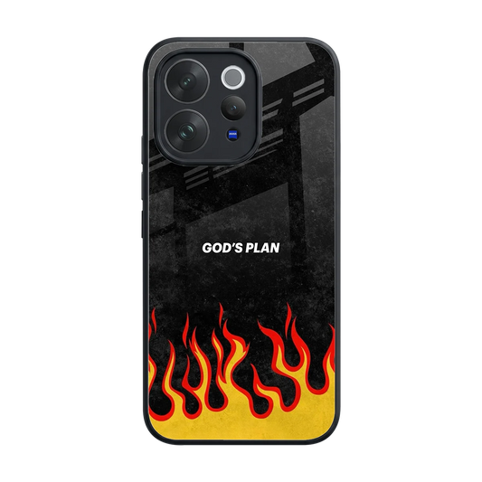 Gods Plan back phone cover | glass case for vivo v70 elite