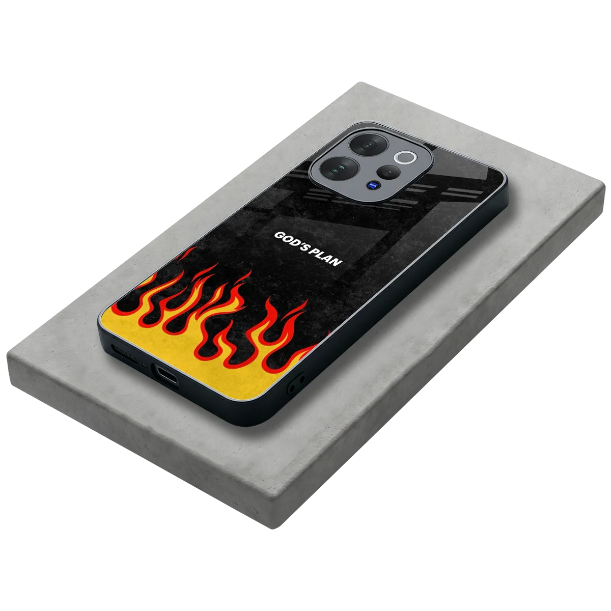 Gods Plan stylish phone case for vivo v70 | glossy glass and slim fit