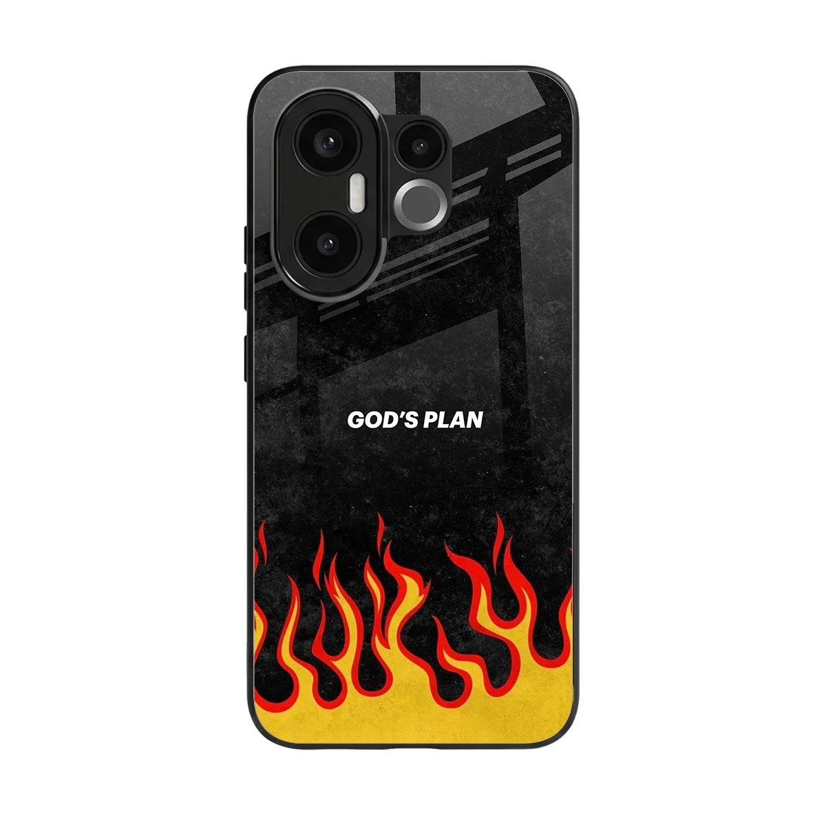 Gods Plan back phone cover | glass case for vivo x200 fe