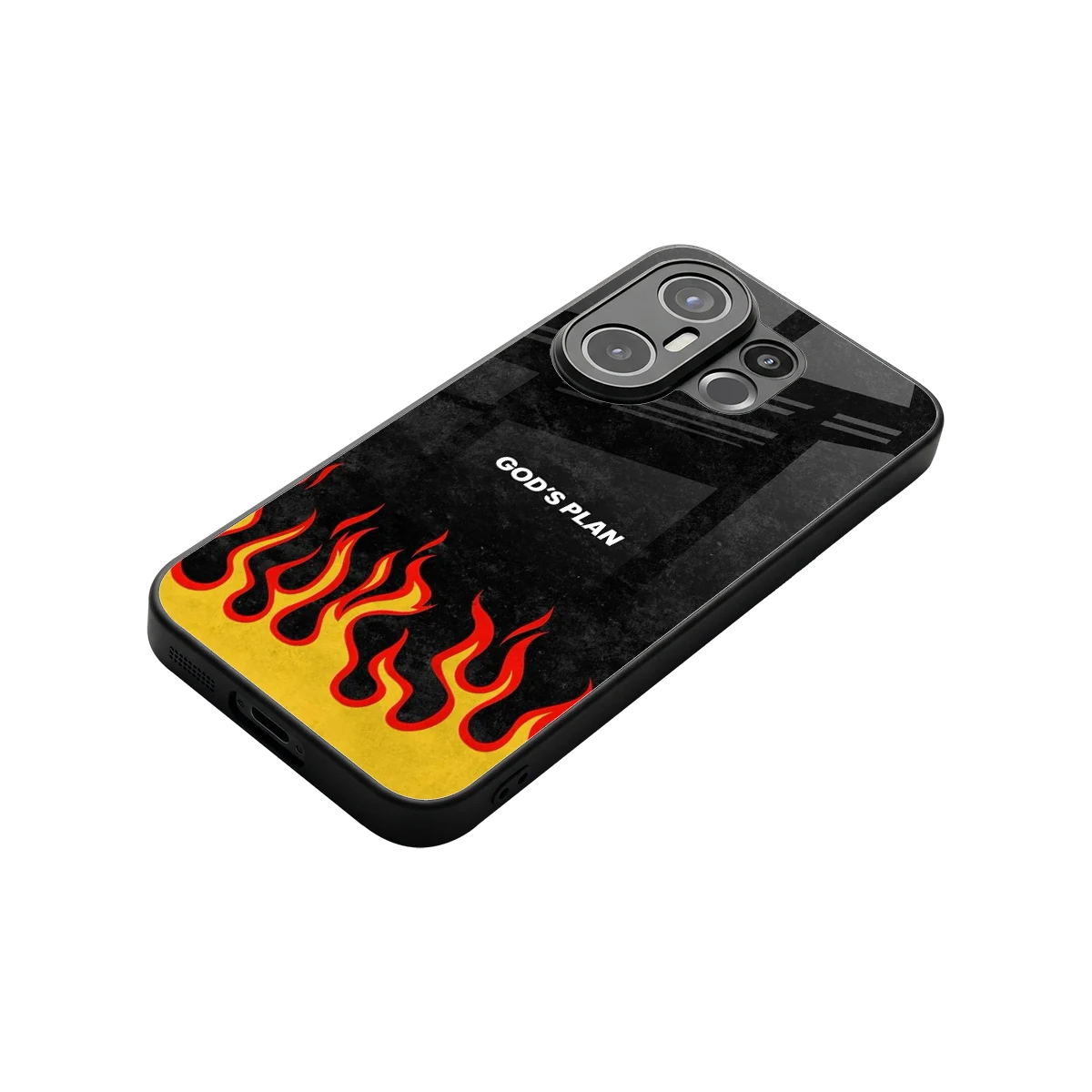Gods Plan stylish phone case for vivo x200 fe | glossy glass and slim fit