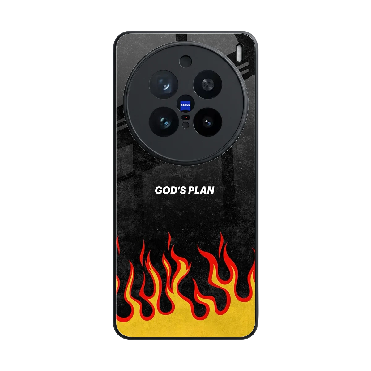 Gods Plan back phone cover | glass case for vivo x200 pro