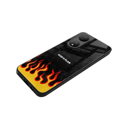 Gods Plan stylish phone case for Vivo-y100 | glossy glass and slim fit