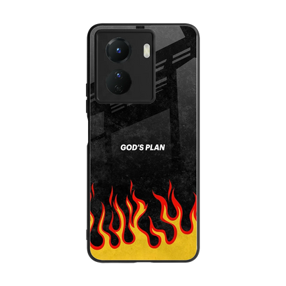 Gods Plan back phone cover | glass case for vivo y16