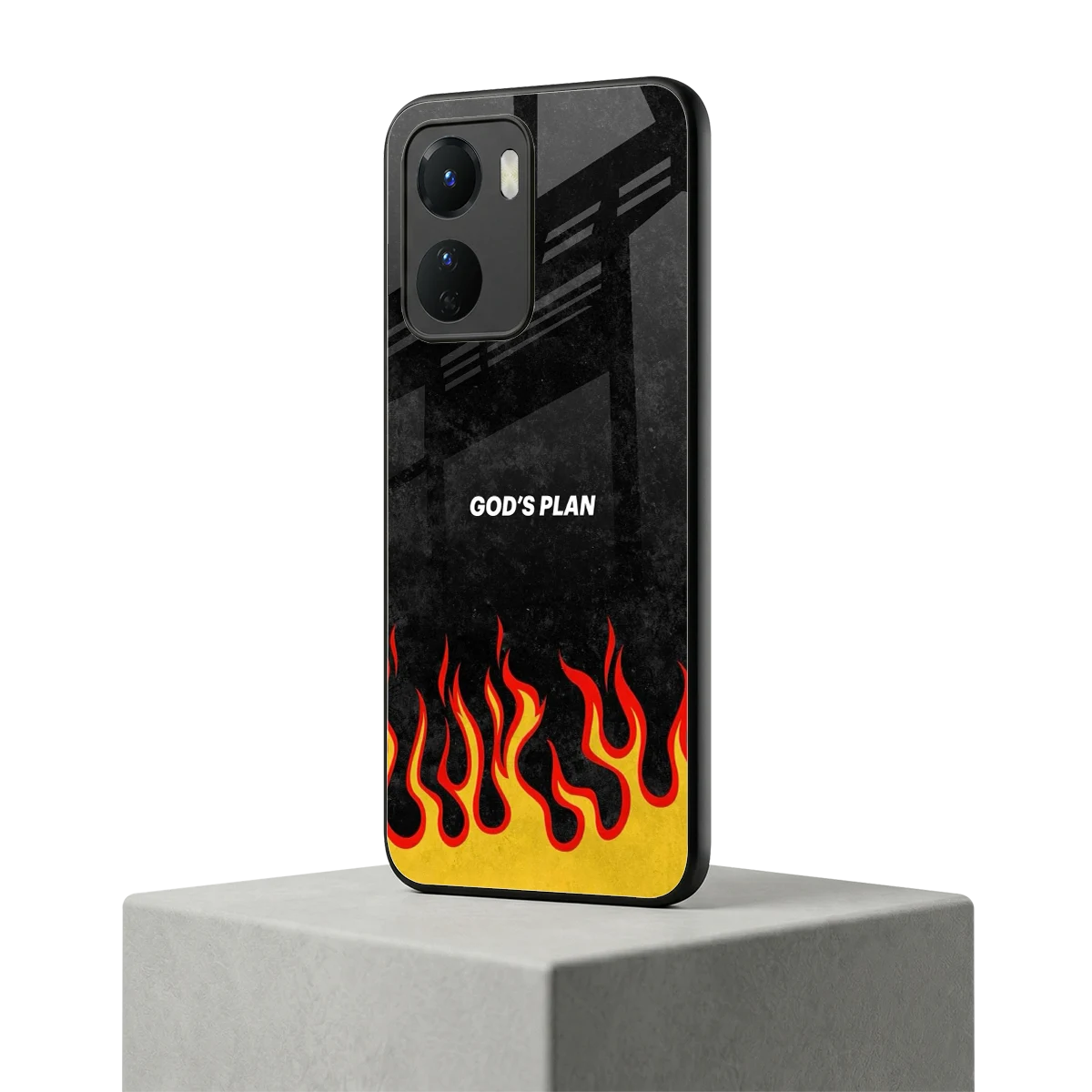 Gods Plan vivo y16 mobile cover | shockproof glass phone case